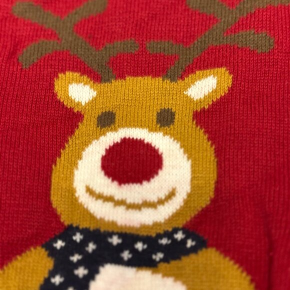 Lupilu Baby Christmas Sweater Reindeer Red 6-12M - Picture 5 of 5